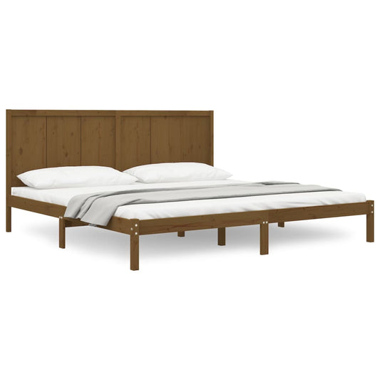 Bed Frame without Mattress Honey Brown 200x200 cm Solid Wood Pine Bed Frame without Mattress Honey Brown 200x200 cm Solid Wood Pine