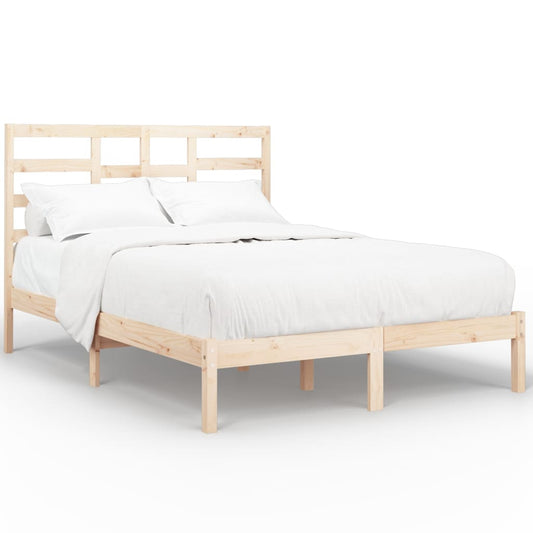 Bed Frame without Mattress Solid Wood 150x200 cm King Size King Size Bed Frame without Mattress Solid Wood 150x200 cm King Size King Size