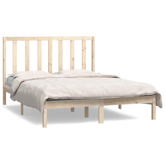 Bed Frame without Mattress 135x190 cm Solid Wood Pine Bed Frame without Mattress 135x190 cm Solid Wood Pine