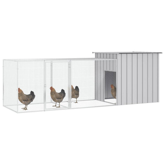Chicken Cage Grey 300x91x100 cm Galvanised Steel Chicken Cage Grey 300x91x100 cm Galvanised Steel