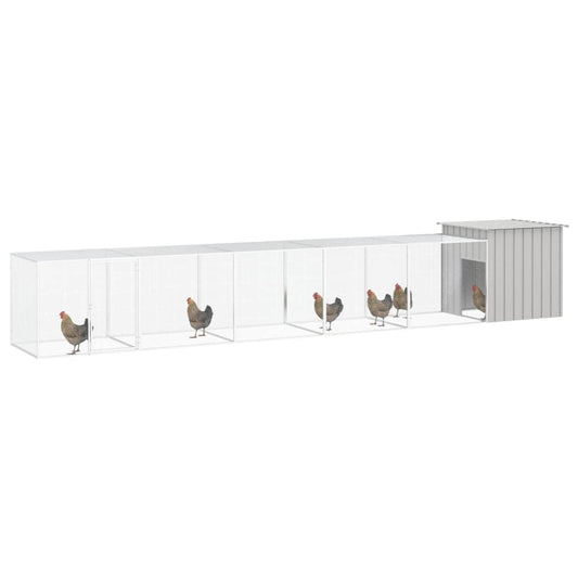 Chicken Cage Grey 600x91x100 cm Galvanised Steel Chicken Cage Grey 600x91x100 cm Galvanised Steel