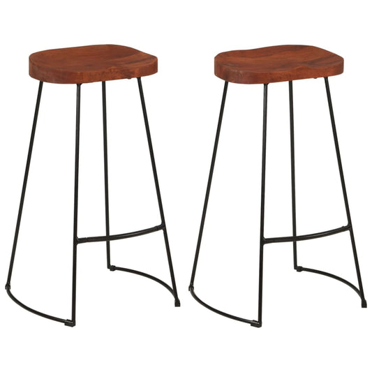 Gavin Bar Stools 2 pcs 50x40x78 cm Solid Wood Mango Gavin Bar Stools 2 pcs 50x40x78 cm Solid Wood Mango