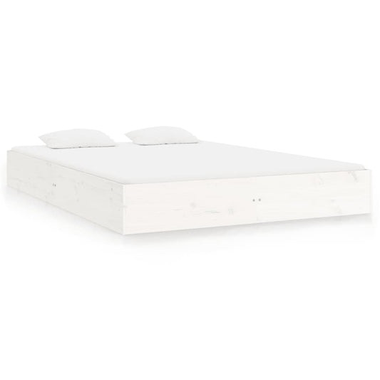 Bed Frame without Mattress White Solid Wood 180x200 cm Super King Bed Frame without Mattress White Solid Wood 180x200 cm Super King