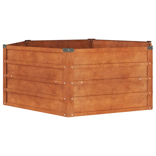 Garden Raised Bed Rusty 129x129x45 cm Corten Steel Garden Raised Bed Rusty 129x129x45 cm Corten Steel