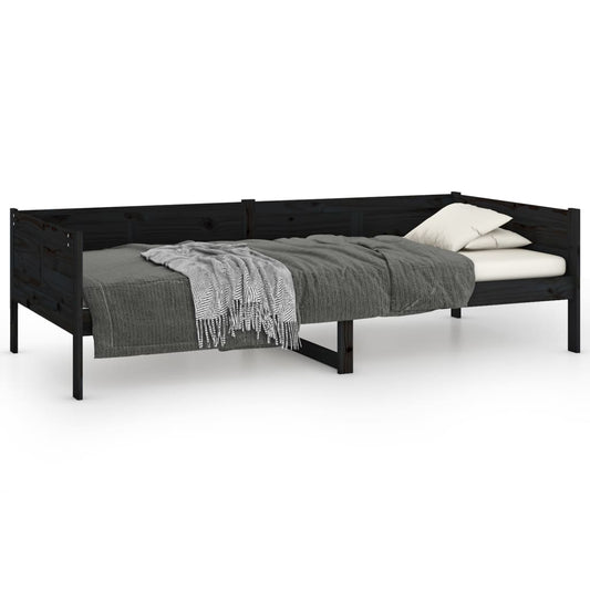 Day Bed | Black | Solid Pine Wood | Single Day Bed | Black | Solid Pine Wood | Single