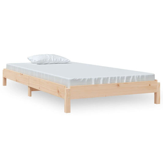 Stack Bed without Mattress 90x190 cm Single Solid Wood Pine Stack Bed without Mattress 90x190 cm Single Solid Wood Pine