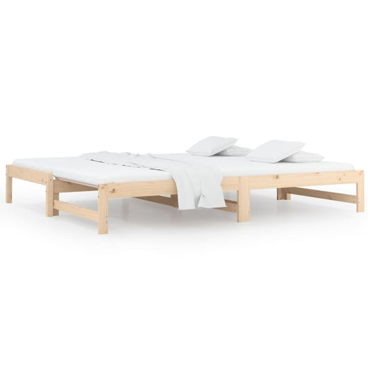 Pull-out Day Bed without Mattress 2x(90x200) cm Solid Wood Pine Pull-out Day Bed without Mattress 2x(90x200) cm Solid Wood Pine