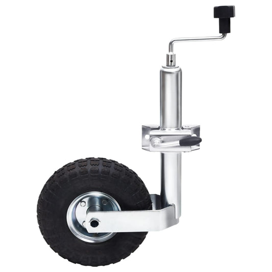 Jockey Wheel for Trailer with Split Clamp 48 mm Galvanised Steel Jockey Wheel for Trailer with Split Clamp 48 mm Galvanised Steel