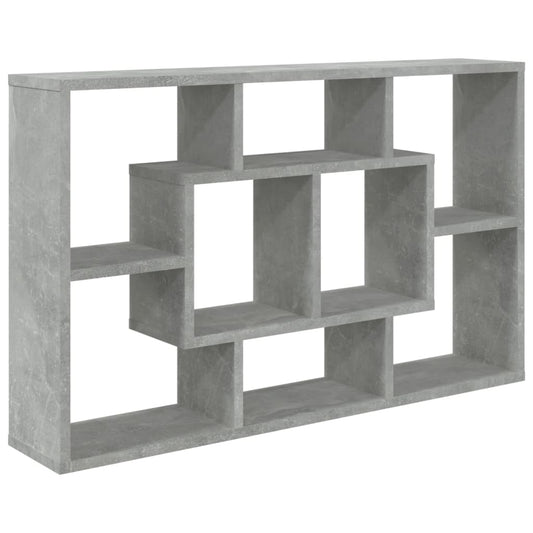 Wall Shelf Concrete Grey 85x16x52.5 cm Engineered Wood Wall Shelf Concrete Grey 85x16x52.5 cm Engineered Wood