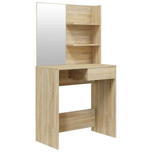 Dressing Table with Mirror Sonoma Oak 74,5x40x141 cm Dressing Table with Mirror Sonoma Oak 74,5x40x141 cm