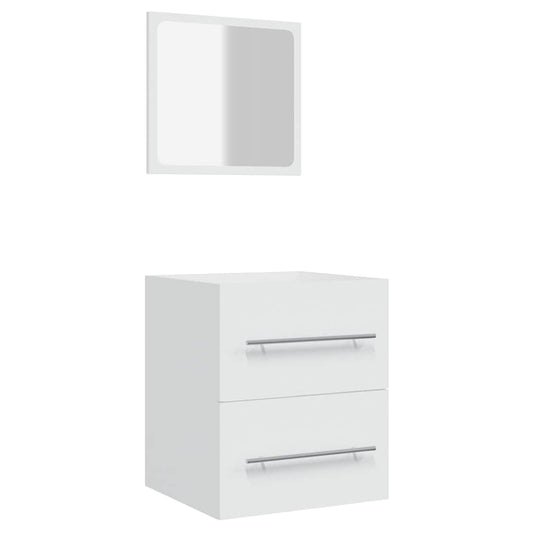 Bathroom Cabinet with Mirror White 41x38.5x48 cm Bathroom Cabinet with Mirror White 41x38.5x48 cm
