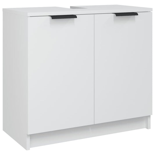 Bathroom Cabinet White 64.5x33.5x59 cm Engineered Wood Bathroom Cabinet White 64.5x33.5x59 cm Engineered Wood