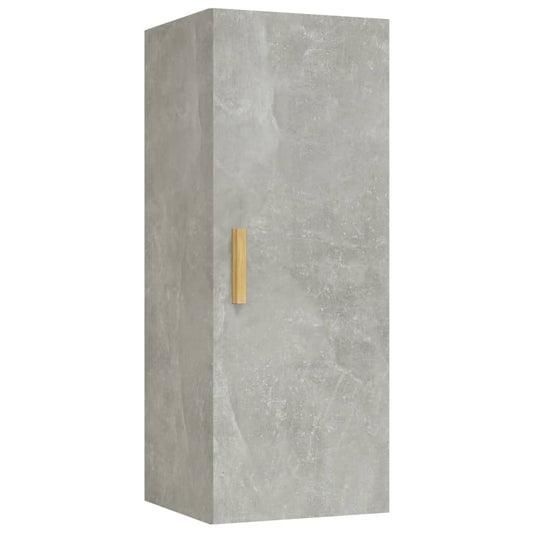 Wall Cabinet Concrete Grey 34.5x34x90 cm Engineered Wood Wall Cabinet Concrete Grey 34.5x34x90 cm Engineered Wood