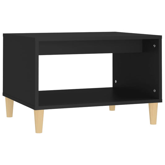 Coffee Table Black 60x50x40 cm Engineered Wood Coffee Table Black 60x50x40 cm Engineered Wood