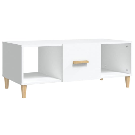 Coffee Table White 102x50x40 cm Engineered Wood Coffee Table White 102x50x40 cm Engineered Wood