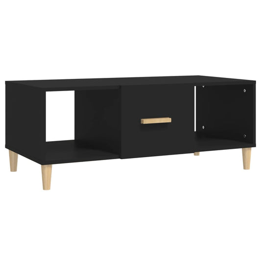 Coffee Table Black 102x50x40 cm Engineered Wood Coffee Table Black 102x50x40 cm Engineered Wood