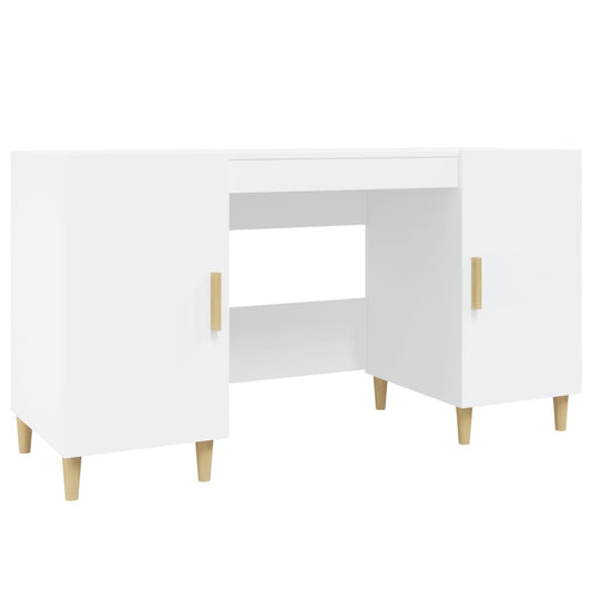 Desk White 140x50x75 cm Engineered Wood Desk White 140x50x75 cm Engineered Wood