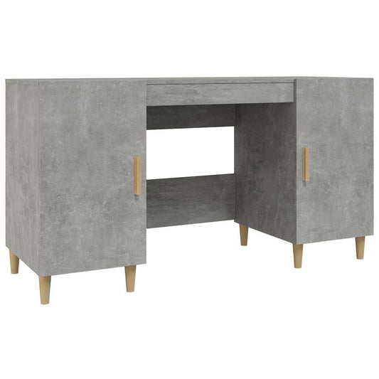Desk Concrete Grey 140x50x75 cm Engineered Wood Desk Concrete Grey 140x50x75 cm Engineered Wood