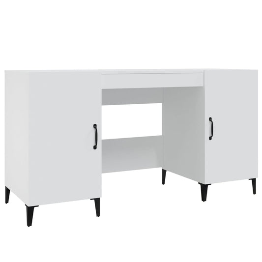 Desk White 140x50x75 cm Engineered Wood Desk White 140x50x75 cm Engineered Wood