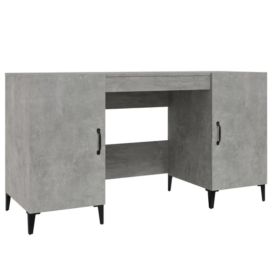 Desk Concrete Grey 140x50x75 cm Engineered Wood Desk Concrete Grey 140x50x75 cm Engineered Wood