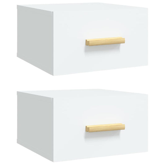 Wall-mounted Bedside Cabinets 2 pcs White 35x35x20 cm Wall-mounted Bedside Cabinets 2 pcs White 35x35x20 cm