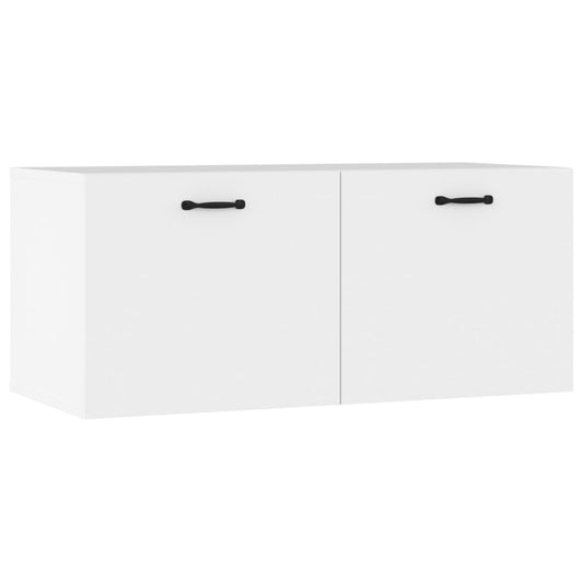 Wall Cabinet White 80x36.5x35 cm Engineered Wood Wall Cabinet White 80x36.5x35 cm Engineered Wood