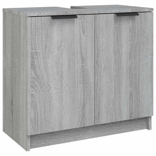 Bathroom Cabinet Grey Sonoma 64.5x33.5x59 cm Engineered Wood Bathroom Cabinet Grey Sonoma 64.5x33.5x59 cm Engineered Wood