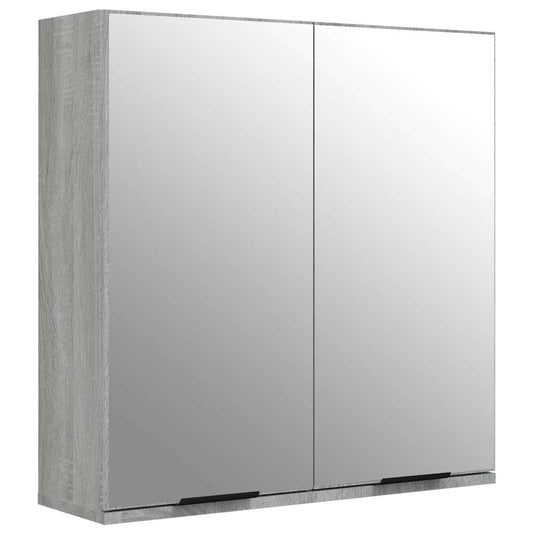 Bathroom Mirror Cabinet Grey Sonoma 64x20x67 cm Bathroom Mirror Cabinet Grey Sonoma 64x20x67 cm