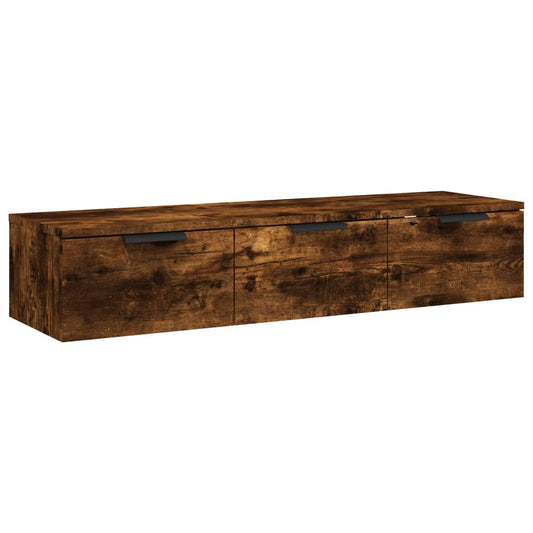 Wall Cabinet Smoked Oak 102x30x20 cm Engineered Wood Wall Cabinet Smoked Oak 102x30x20 cm Engineered Wood
