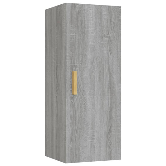 Wall Cabinet Grey Sonoma 34.5x34x90 cm Engineered Wood Wall Cabinet Grey Sonoma 34.5x34x90 cm Engineered Wood