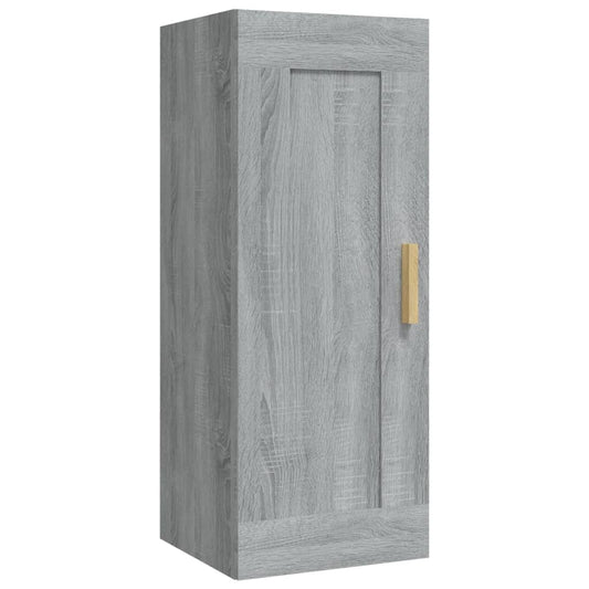 Wall Cabinet Grey Sonoma 35x34x90 cm Engineered Wood Wall Cabinet Grey Sonoma 35x34x90 cm Engineered Wood