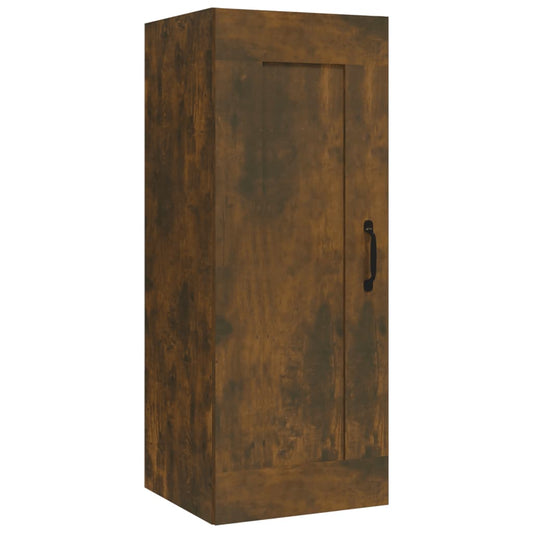 Hanging Cabinet Smoked Oak 35x34x90 cm Engineered Wood Hanging Cabinet Smoked Oak 35x34x90 cm Engineered Wood