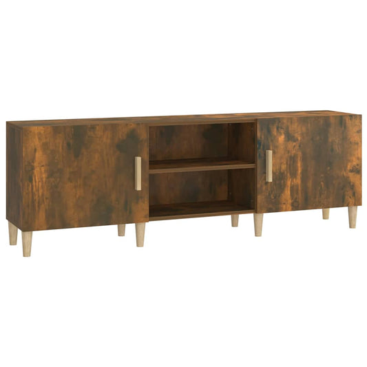 817501 vidaXL TV Cabinet Smoked Oak 150x30x50 cm Engineered Wood 817501 vidaXL TV Cabinet Smoked Oak 150x30x50 cm Engineered Wood