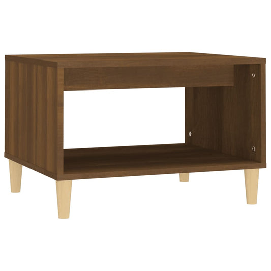 Coffee Table Brown Oak 60x50x40 cm Engineered Wood Coffee Table Brown Oak 60x50x40 cm Engineered Wood