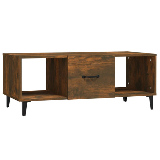 Coffee Table Smoked Oak 102x50x40 cm Engineered Wood Coffee Table Smoked Oak 102x50x40 cm Engineered Wood