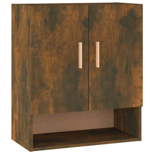 Wall Cabinet Smoked Oak 60x31x70 cm Engineered Wood Wall Cabinet Smoked Oak 60x31x70 cm Engineered Wood