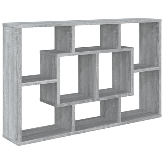 Wall Shelf Grey Sonoma 85x16x52.5 cm Engineered Wood Wall Shelf Grey Sonoma 85x16x52.5 cm Engineered Wood
