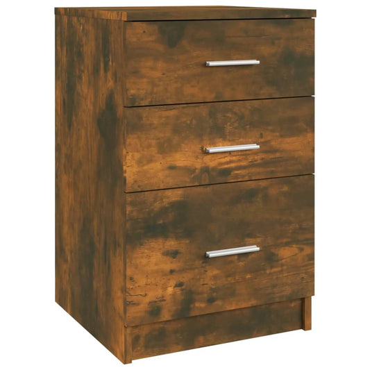 Bed Cabinet Smoked Oak 40x40x63 cm Engineered Wood Bed Cabinet Smoked Oak 40x40x63 cm Engineered Wood