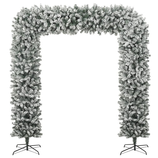 Christmas Tree Arch with Flocked Snow 240 cm Christmas Tree Arch with Flocked Snow 240 cm