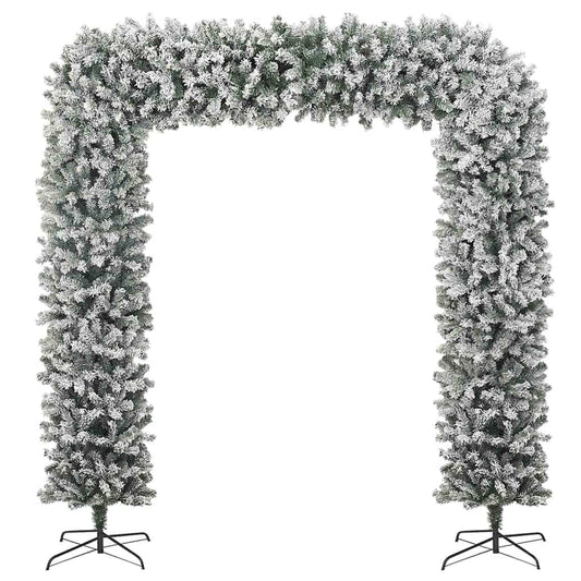 Christmas Tree Arch with Flocked Snow 240 cm Christmas Tree Arch with Flocked Snow 240 cm