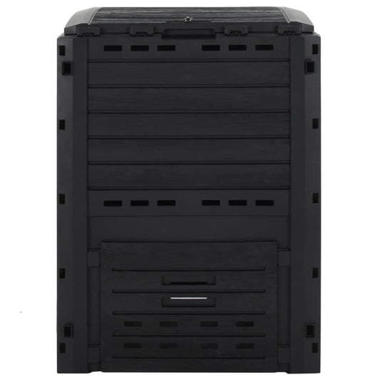 152202 vidaXL Garden Composter Black 280 L Polypropylene 152202 vidaXL Garden Composter Black 280 L Polypropylene
