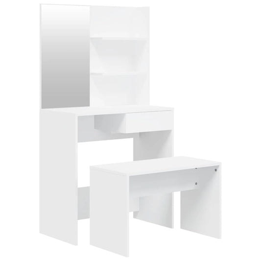 Dressing Table Set White 74.5x40x141 cm Dressing Table Set White 74.5x40x141 cm