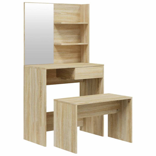 Dressing Table Set Sonoma Oak 74,5x40x141 cm Dressing Table Set Sonoma Oak 74,5x40x141 cm