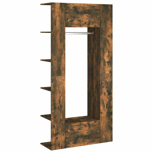 Hallway Cabinets 2 pcs Smoked Oak Engineered Wood Hallway Cabinets 2 pcs Smoked Oak Engineered Wood