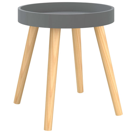 Side Table | Grey | Engineered Wood and Solid Pine | Small | Durable Side Table | Grey | Engineered Wood and Solid Pine | Small | Durable