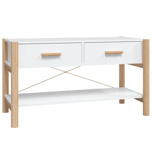 TV Cabinet White 82x38x45 cm Engineered Wood TV Cabinet White 82x38x45 cm Engineered Wood
