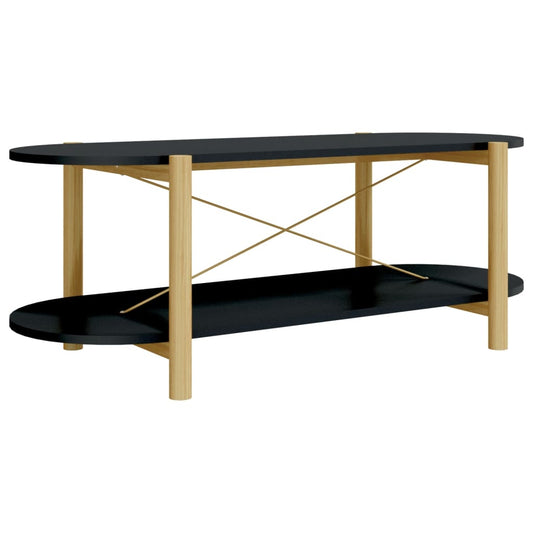 Coffee Table Black 110x48x40 cm Engineered Wood Coffee Table Black 110x48x40 cm Engineered Wood