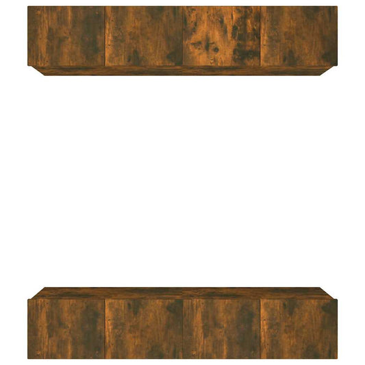 4 Piece TV Cabinet Set Smoked Oak 80x30x30 cm Engineered Wood 4 Piece TV Cabinet Set Smoked Oak 80x30x30 cm Engineered Wood