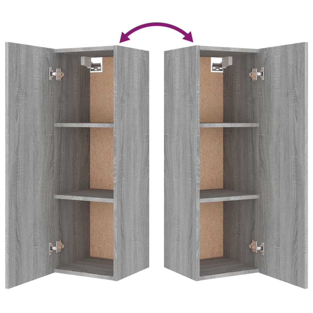 4 Piece TV Cabinet Set Grey Sonoma Engineered Wood
