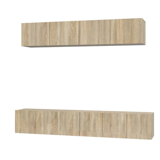 5 Piece TV Cabinet Set Sonoma Oak Engineered Wood 5 Piece TV Cabinet Set Sonoma Oak Engineered Wood